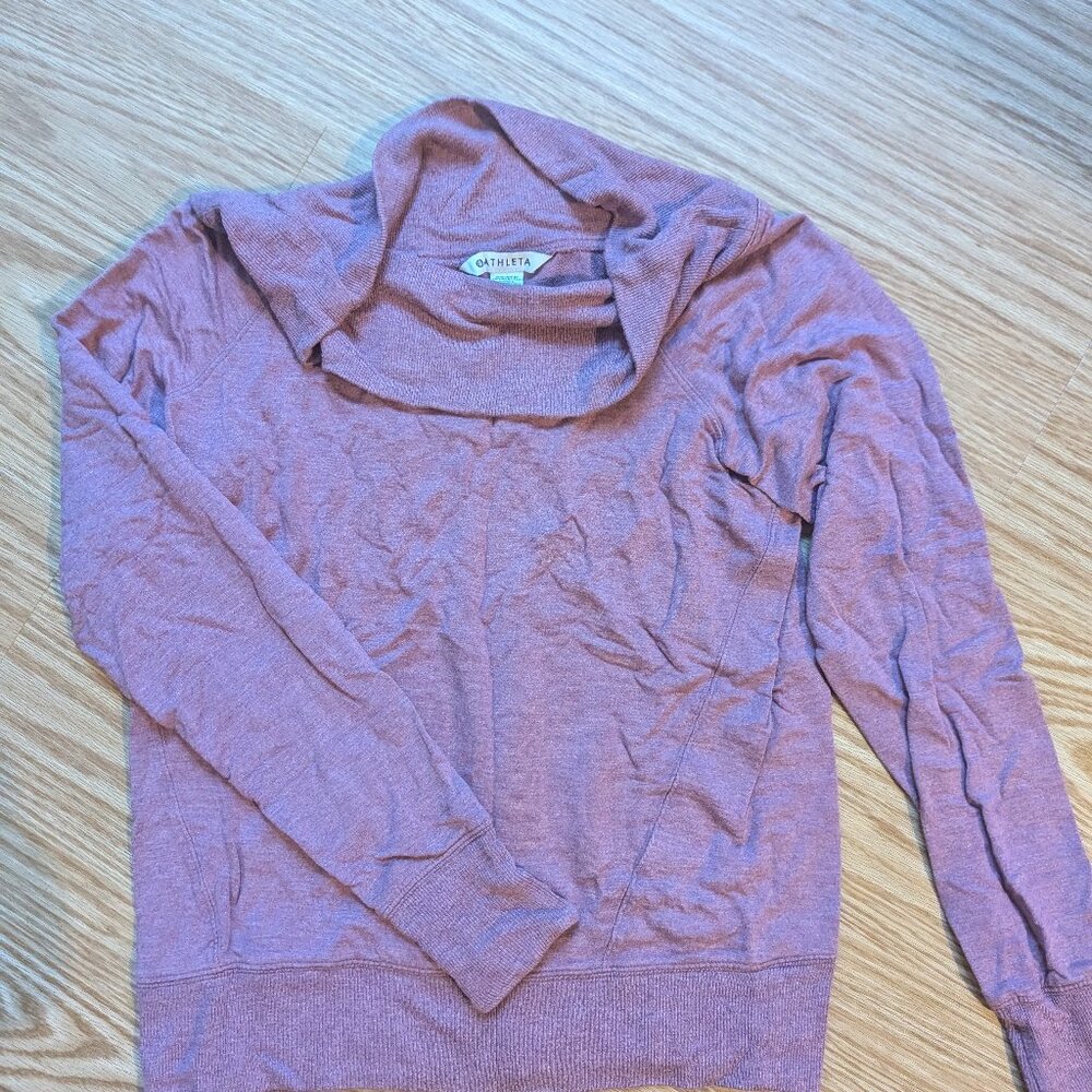 Athleta Barre Off The Shoulder Sweatshirt